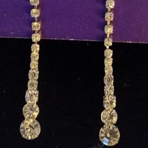 Crystal Tear Drop Dangle Earrings for Women